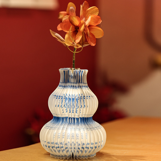 Suzhou Museum Blue and White Porcelain Gourd Folding Lamp Night Light