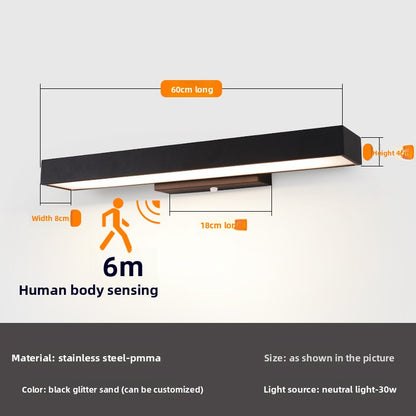 Modern Outdoor LED Wall Light Stainless Steel Waterproof