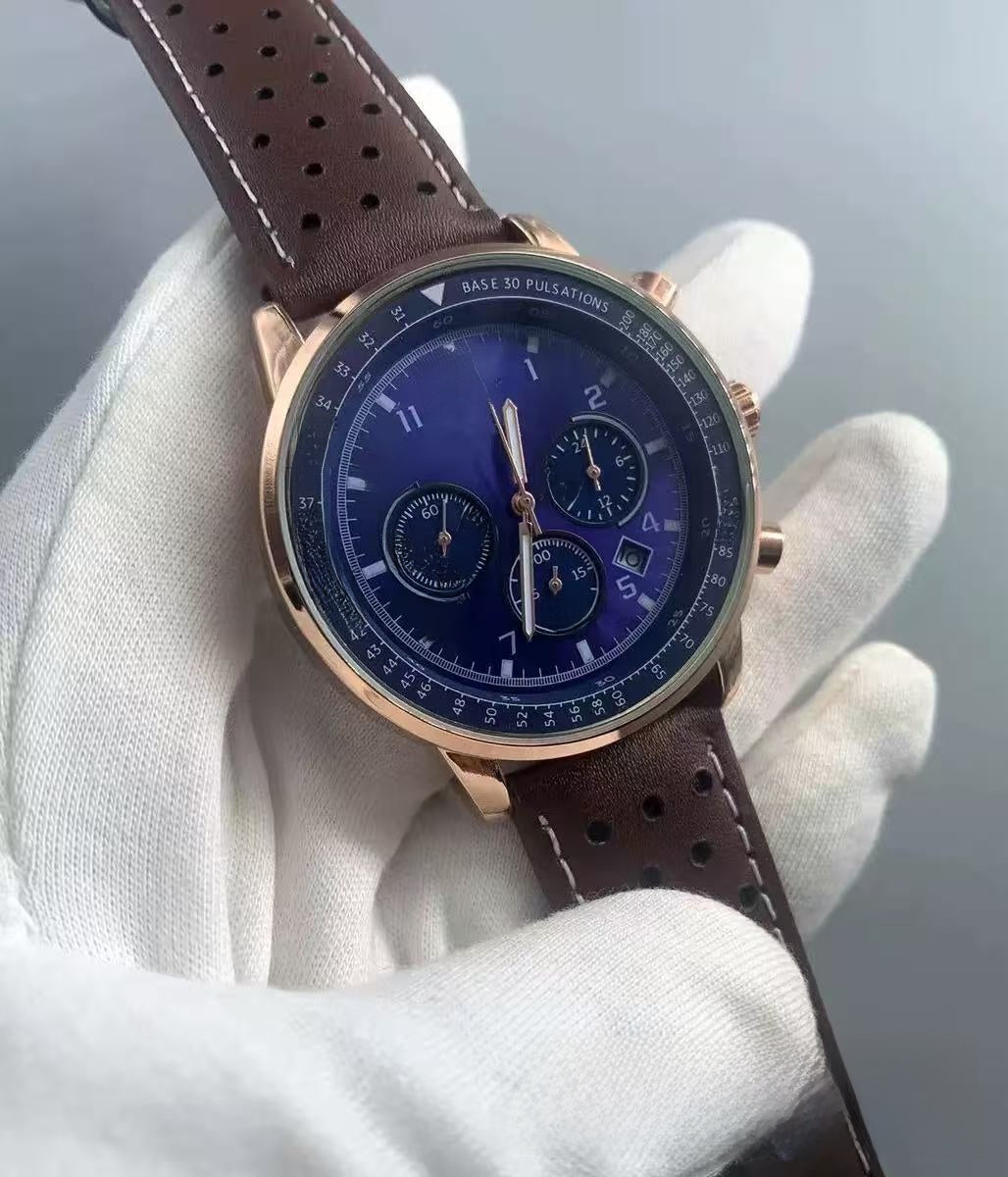 Multifunctional Sports Chronograph Quartz Watch with Calendar