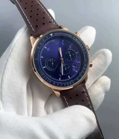 Multifunctional Sports Chronograph Quartz Watch with Calendar
