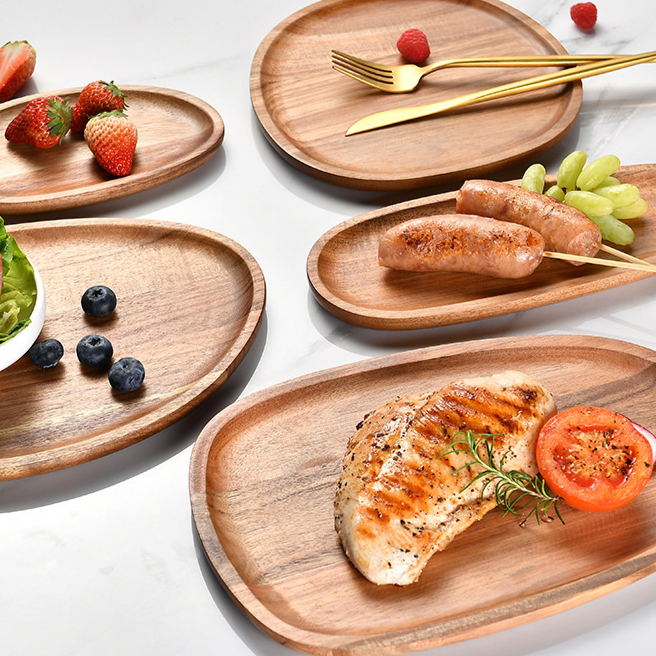 Acacia Wood Creative Serving Plate
