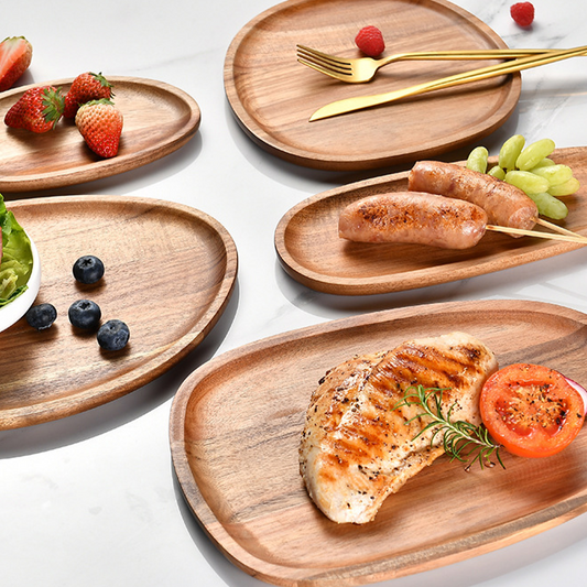Acacia Wood Creative Serving Plate