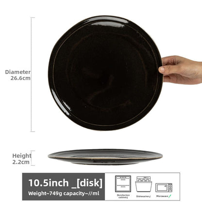 Retro Ceramic Dinner Plates Microwave Safe