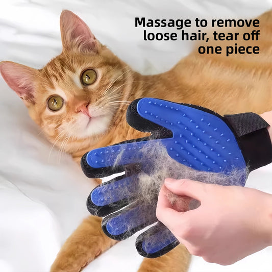 Pet Hair Removal Grooming Gloves