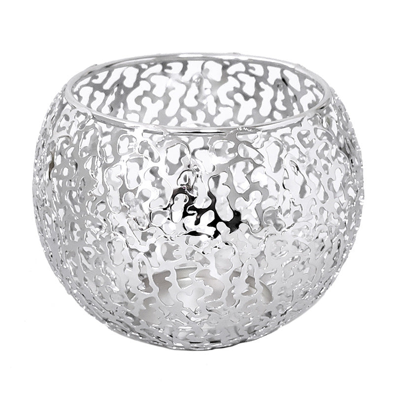 Metal Iron Candle Holder Cover Ornament