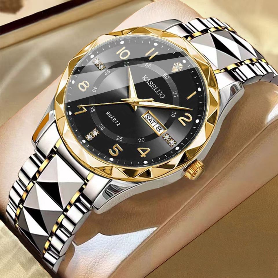 Men's Calendar Luminous Waterproof Quartz Watch