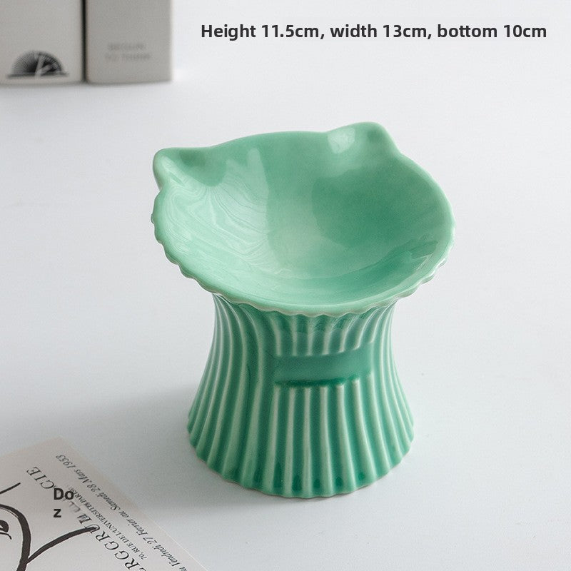 Elevated Ceramic Pet Food Bowl