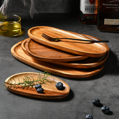Acacia Wood Creative Serving Plate