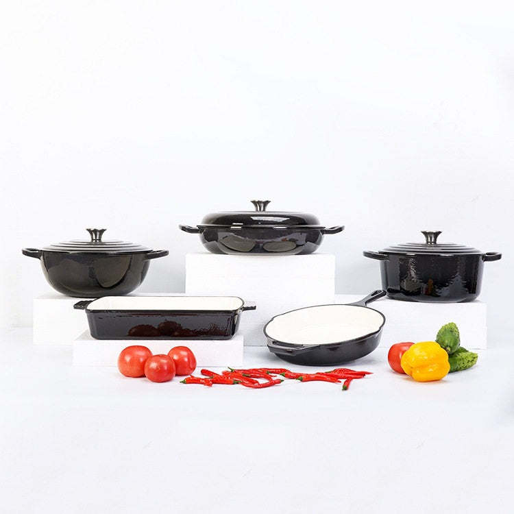 Enamel Cast Iron Cookware Set