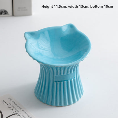 Elevated Ceramic Pet Food Bowl