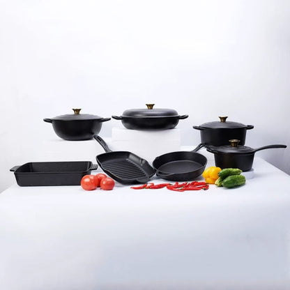 Enamel Cast Iron Cookware Set