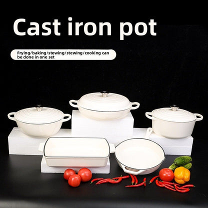 Enamel Cast Iron Cookware Set