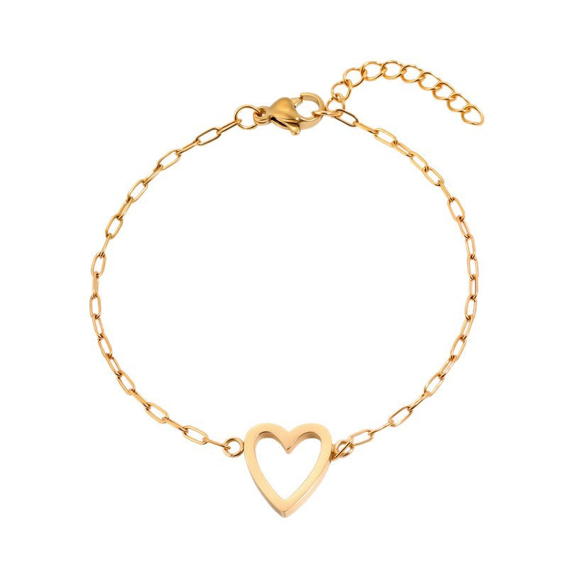 Hollow Heart Bracelet