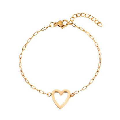 Hollow Heart Bracelet