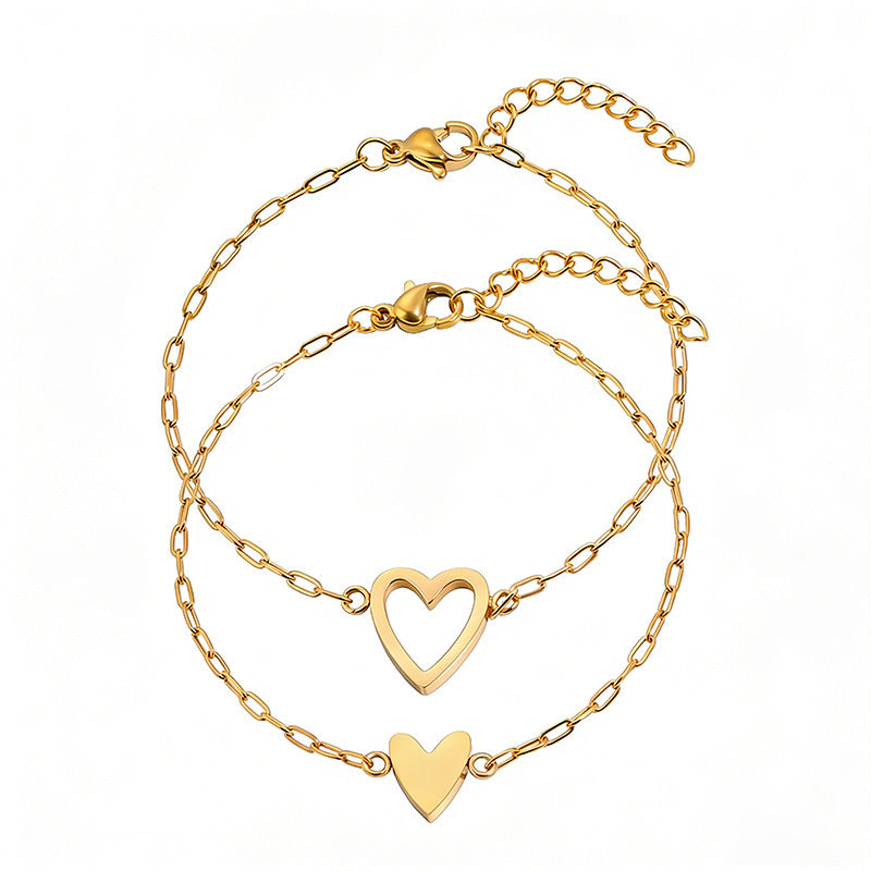 Hollow Heart Bracelet