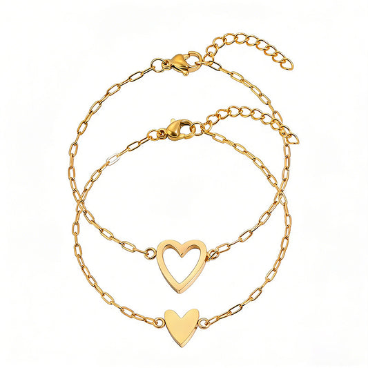 Hollow Heart Bracelet