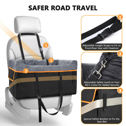 Adjustable Dog Car Booster Seat