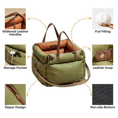 Removable Washable Pet Car Nest Waterproof Portable