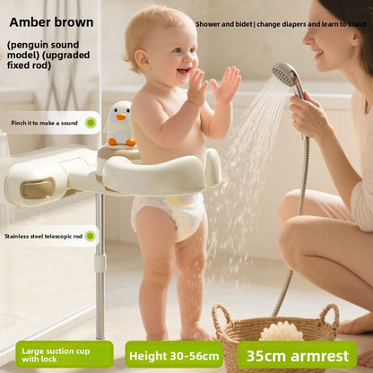 Adjustable Baby Bath Support Stand with Anti-Slip Design