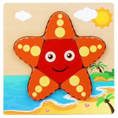 Wooden 3D Puzzle Educational Toy