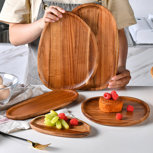 Acacia Wood Creative Serving Plate
