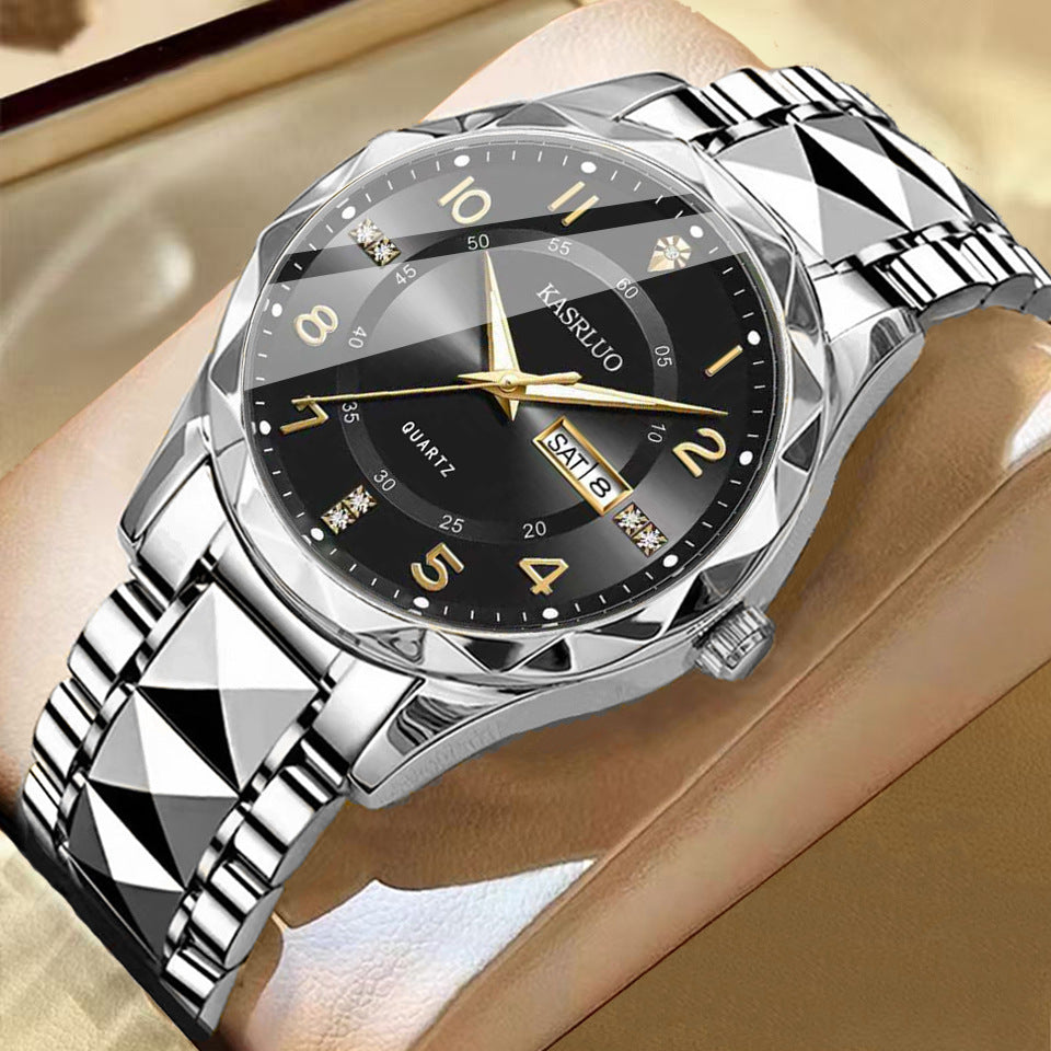 Men's Calendar Luminous Waterproof Quartz Watch