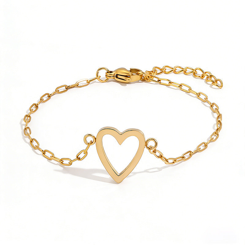 Hollow Heart Bracelet