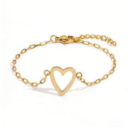 Hollow Heart Bracelet