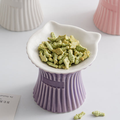 Elevated Ceramic Pet Food Bowl