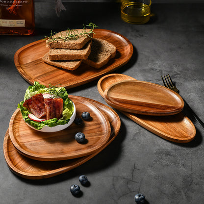 Acacia Wood Creative Serving Plate
