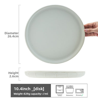 Retro Ceramic Dinner Plates Microwave Safe