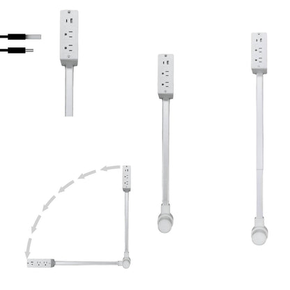 USB AC Power Socket Extender with Extension Cord