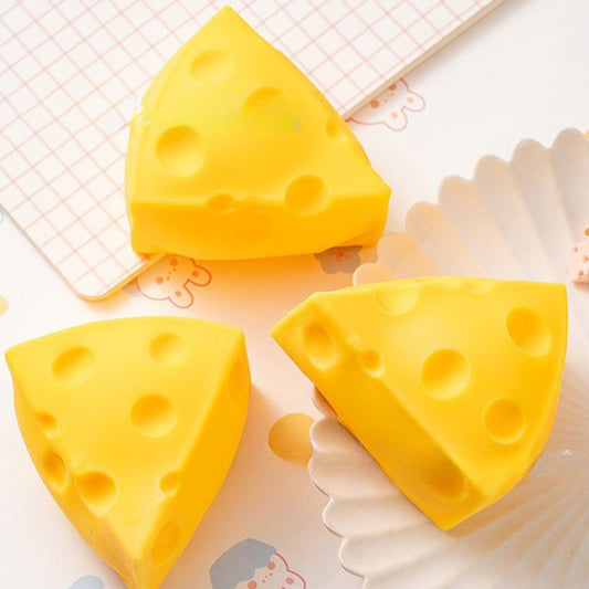 Cheese Shape Stress Relief Squishy Toy | ORB Easy Sqweezy Super Cheesy