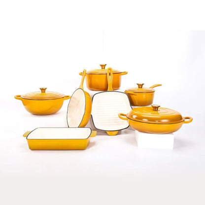 Enamel Cast Iron Cookware Set
