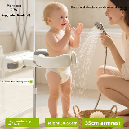 Adjustable Baby Bath Support Stand with Anti-Slip Design