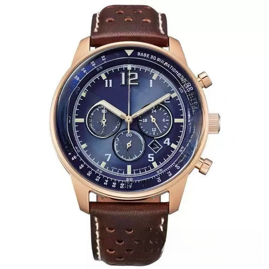 Multifunctional Sports Chronograph Quartz Watch with Calendar