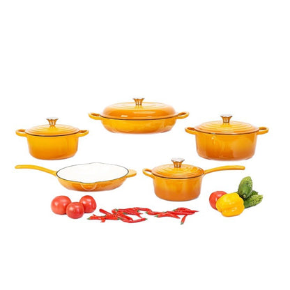 Enamel Cast Iron Cookware Set