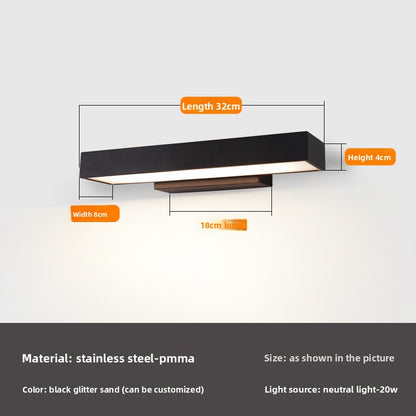 Modern Outdoor LED Wall Light Stainless Steel Waterproof