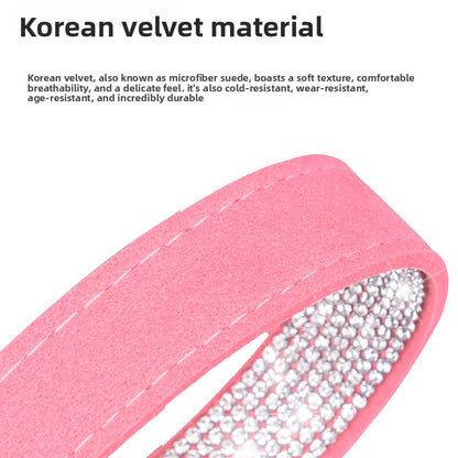 Shiny Rhinestone Adjustable Pet Collar