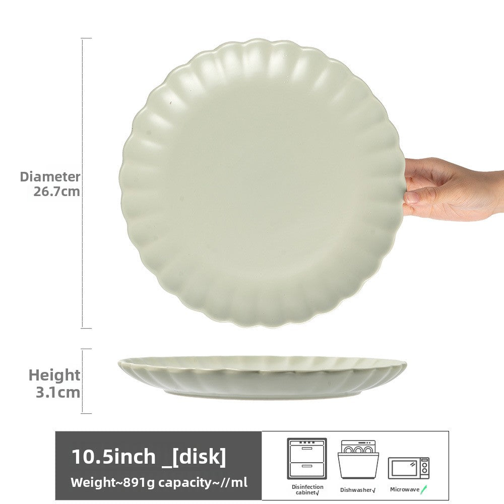 Retro Ceramic Dinner Plates Microwave Safe