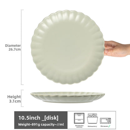 Retro Ceramic Dinner Plates Microwave Safe