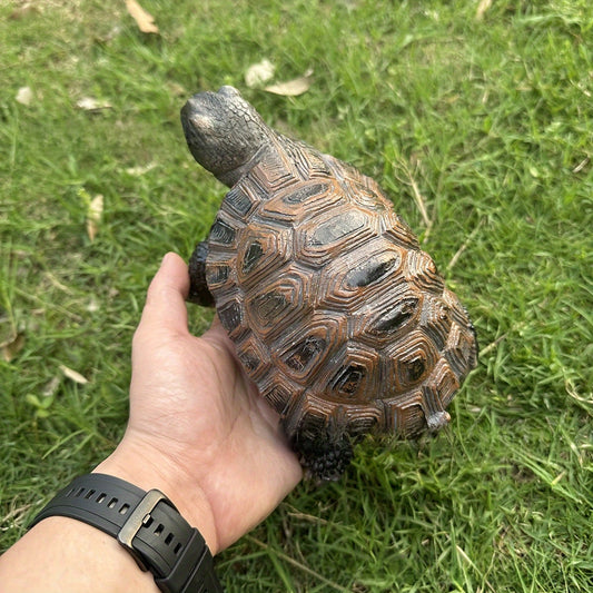 Flocked Turtle Resin Home Decoration Ornament