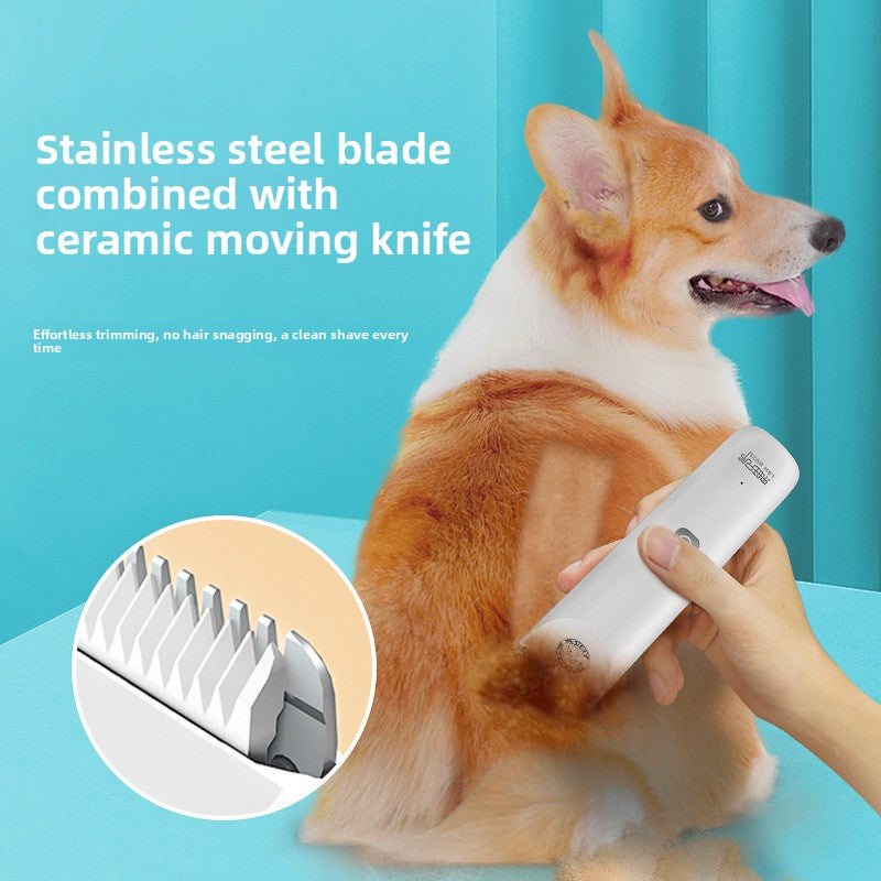 Dog Shaving Pet Electric Clipper Rechargeable Hair Pusher