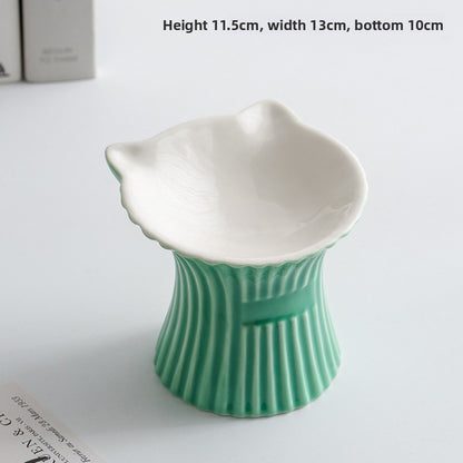 Elevated Ceramic Pet Food Bowl