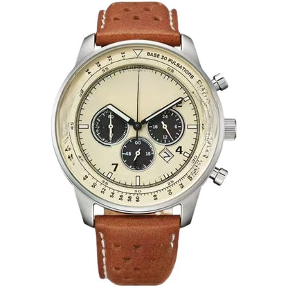 Multifunctional Sports Chronograph Quartz Watch with Calendar
