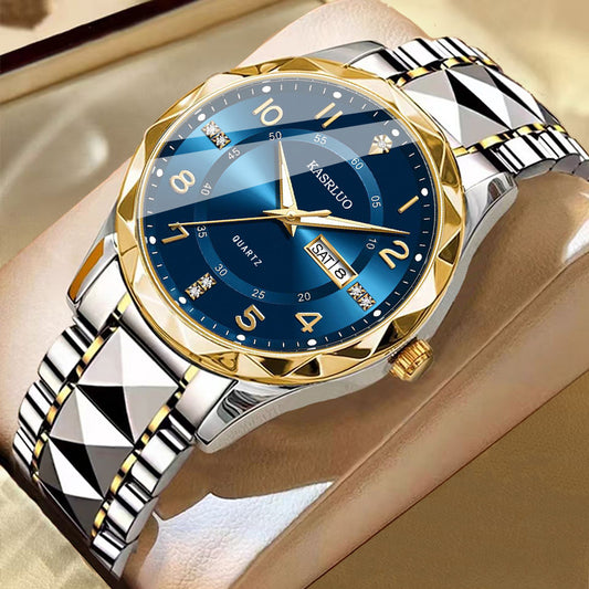 Men's Calendar Luminous Waterproof Quartz Watch
