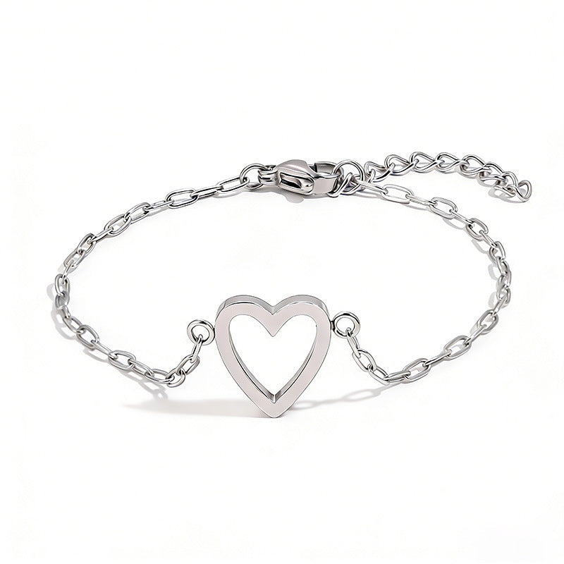 Hollow Heart Bracelet