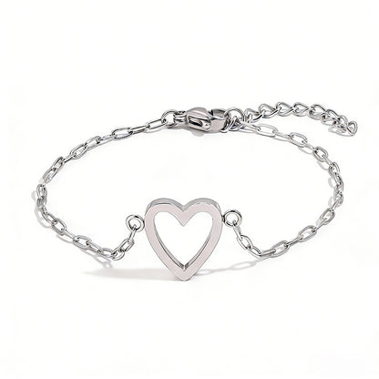 Hollow Heart Bracelet