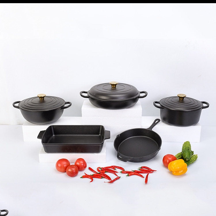 Enamel Cast Iron Cookware Set