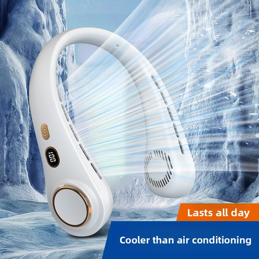 USB Powered Digital Display Neck Fan
